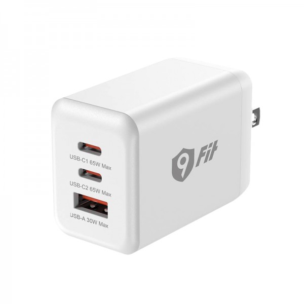 9FIT Wall Charger GaN PD 65W 1A2C Foldable US