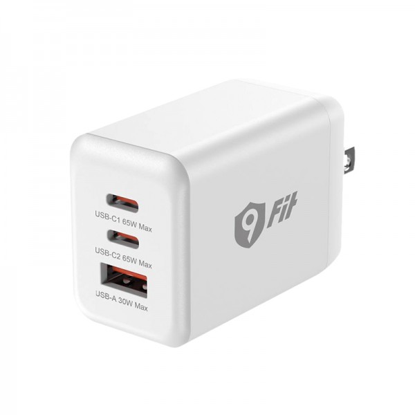 9FIT Wall Charger GaN PD 65W 1A2C Foldable US