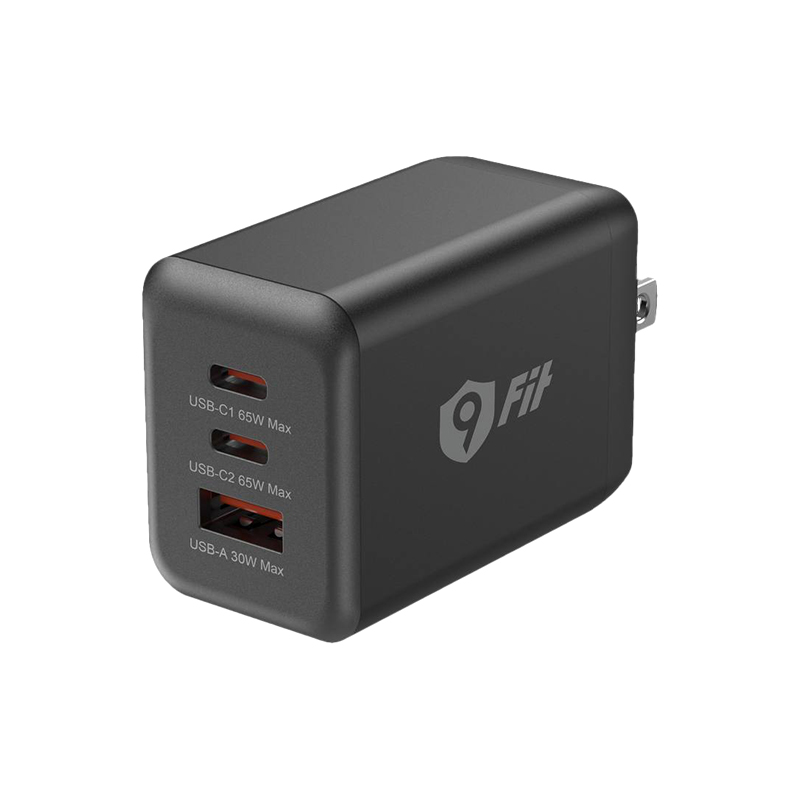 9FIT Wall Charger GaN PD 65W 1A2C Foldable US